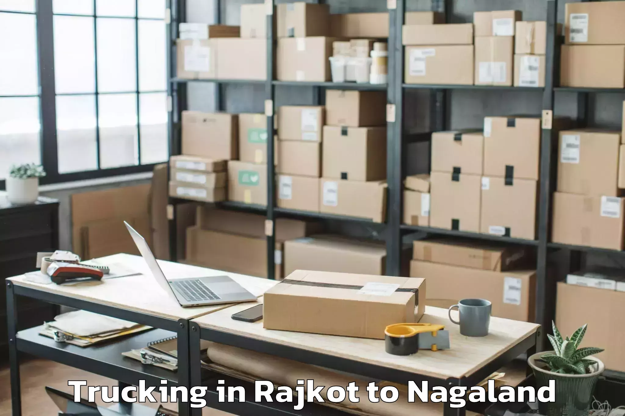 Book Rajkot to Naginimora Trucking Online